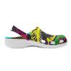 Women Men EVA Clogs Color Printed Breathable Slip On Garden Shoes Lightweight Beach Pool Bathroom Home Sandals Lightweight Wear