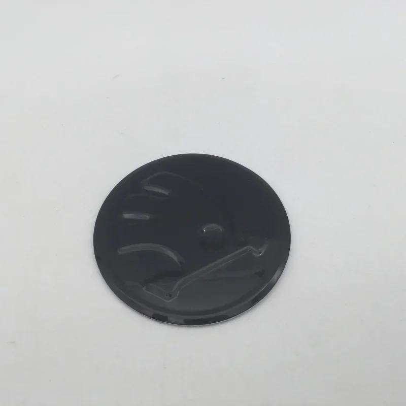 LQP4 2025 New 1pcs 3D 42mm 43mm car Emblem Steering Wheel Center Badge sticker Decal Styling Auto accessories For Skoda