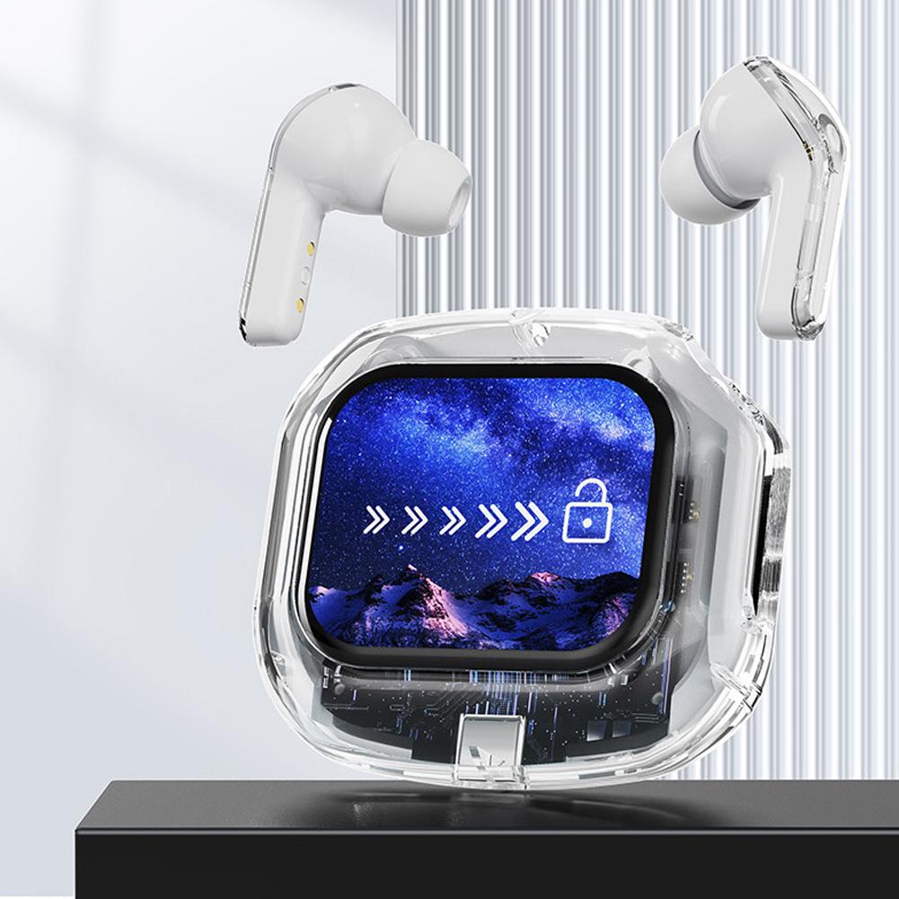 Беспроводные Bluetooth-наушники бинауральные маленькие вкладыши с ЖК-дисплеем стерео бас TWS наушники спортивная гарнитура