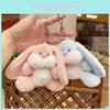 Adorable Plush Bunny Keychain Cute Stuffed Animal Backpack Charm Gift Toy