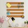 4Pcs Self Adhesive Cork Board Strips Extended Message Board Wall Decoration Notice Board  Desk