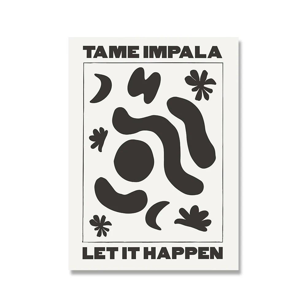 Tame Impala абстрактный постер музыкальная песня тексты песен художественный принт эстетическая ретро картина на холсте современная настенная картина спальня домашний декор