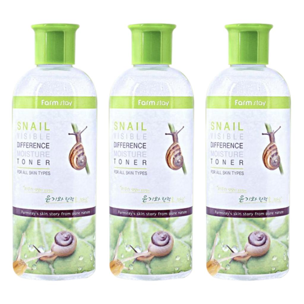 FARM STAY Увлажняющий тоник Snail Visible Difference 350 мл (3 варианта)