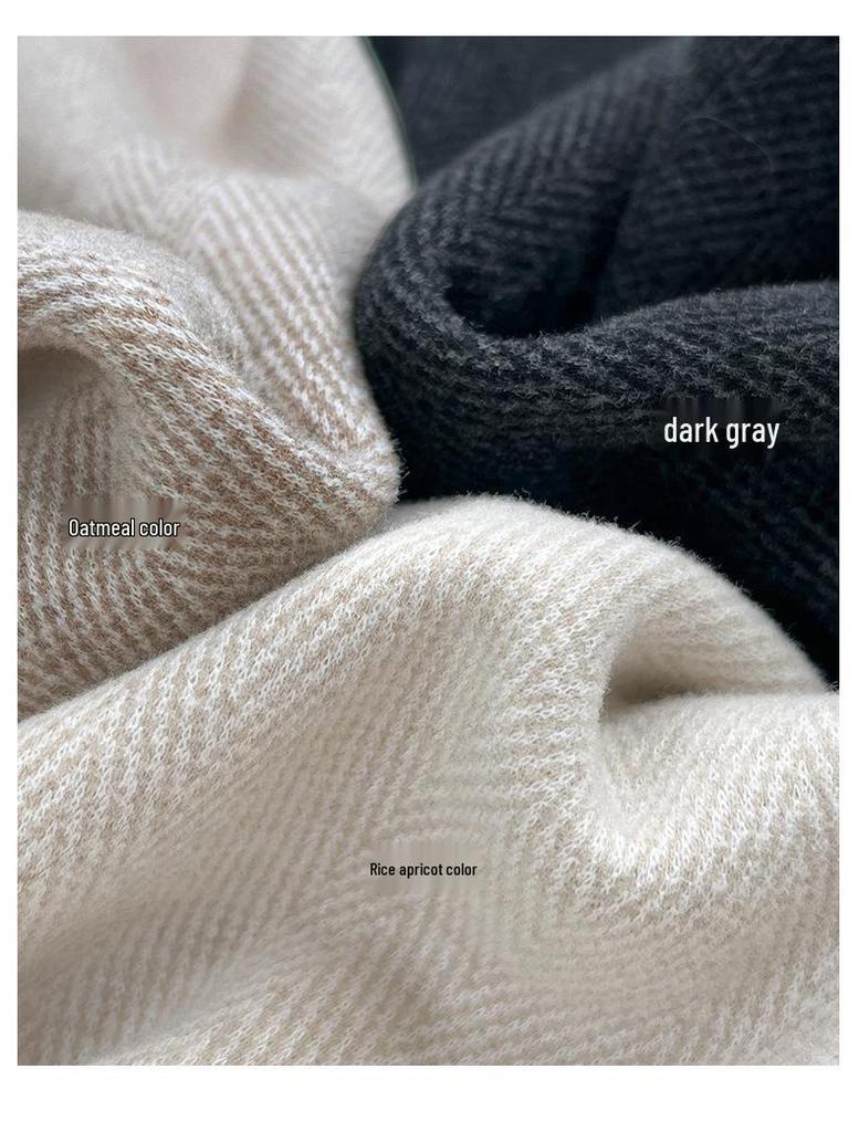 Женские брюки палаццо из шерсти в елочку с разрезами - Коллекция весна/лето 2025