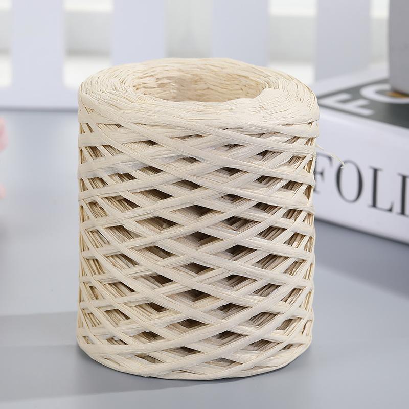 1шт DIY ручной вязки соломенная бумага пляжная сумка из натуральной рафии вязание крючком соломенная пряжа