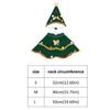 Cartoon Christmas Dog Cape Adjustable Polyester Pet Cloak Unique Christmas Tree Design Pet Christmas Clothing