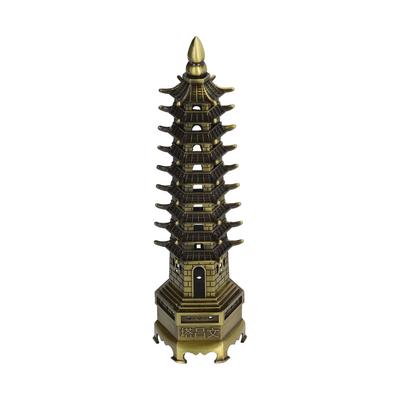 Башня WenChang 25 см, сплав, изысканное мастерство, уникальный стиль, красивое украшение для дома