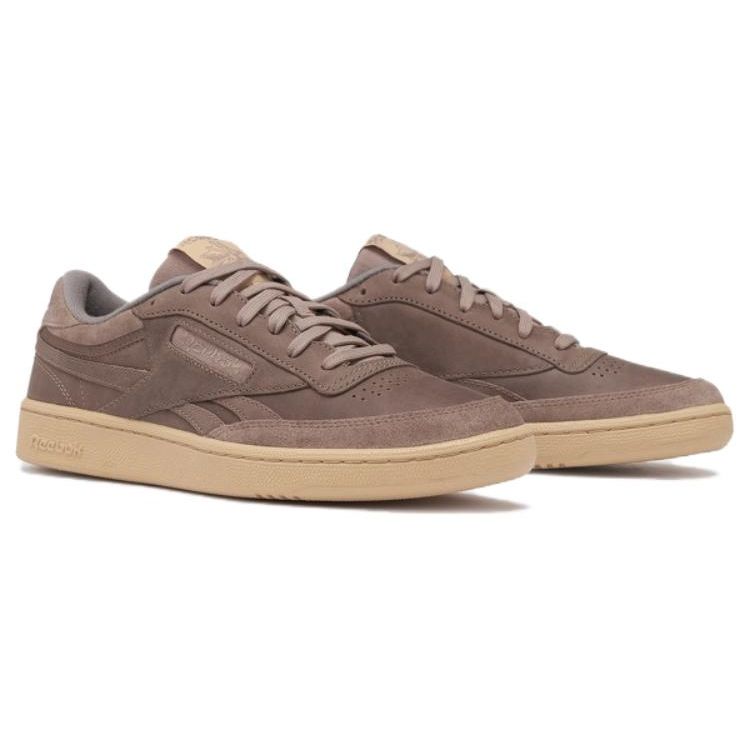 Reebok Club C Revenge Comfortable Supportive Balanced Low-Top Sneakers Unisex Sneakers Brown 100200780