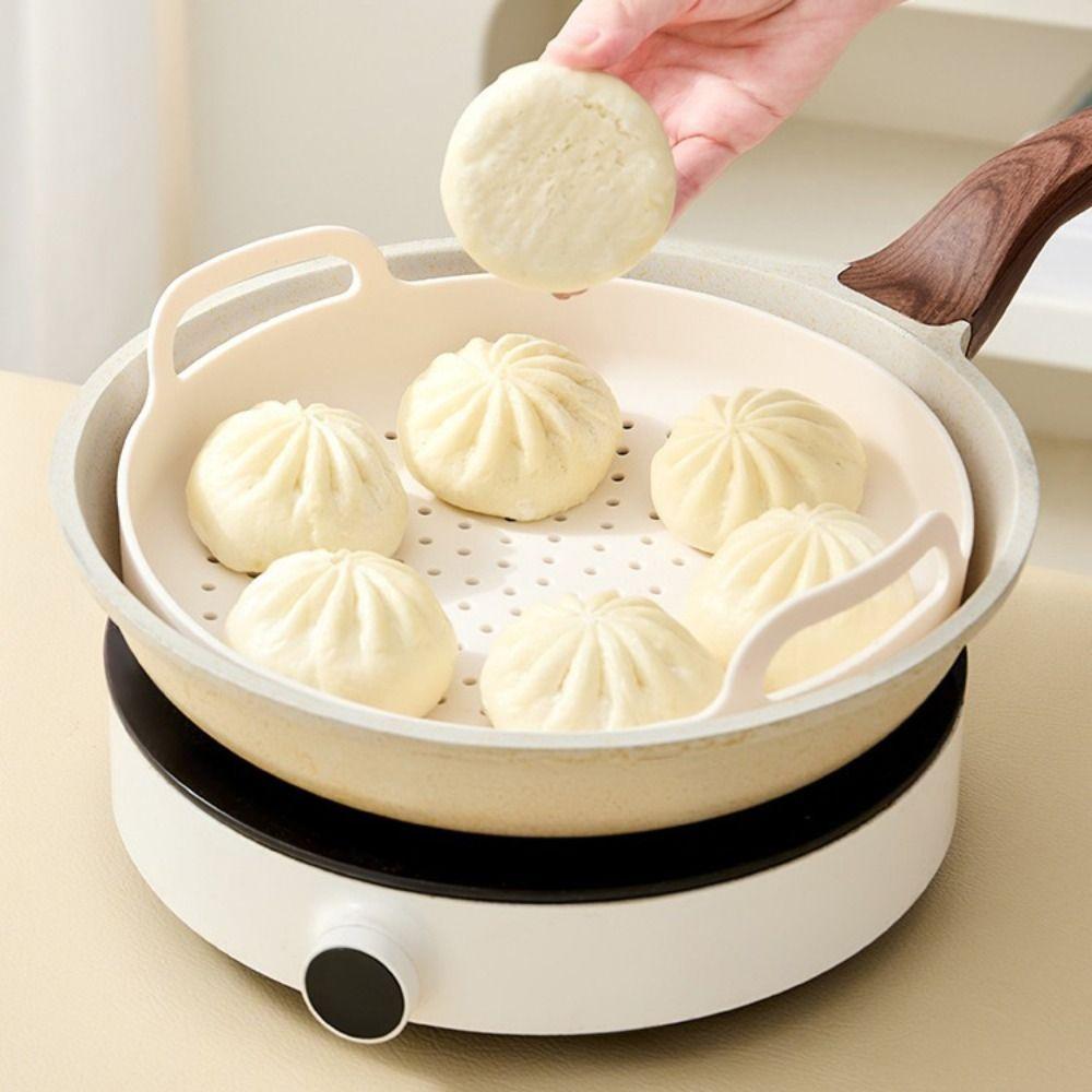 Heat Resistant Reusable Steamer Mat Non-Stick Dumpling Steamer Liners Cooking Food