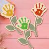 Ornament Mother's Day Plaque Decoration Flower Table Decor DIY Handprint Sign  Shower Gift