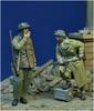 Miniatures WWII Canadian Army Smoking Canadian Infantryman and Motorcycle Messenger Set of 2 Resin Kit DD35201 D-Day 1/35
