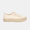 Women's Plain Color Canvas Espadrille Sneakers