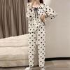 Pajamas Female Spring and Fall Long Sleeve Trousers Korean Version Loose Can Wear Fashion Miss Pajamas Home Clothing Suit