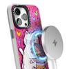 JAUCASE Для iPhone 14 Pro Max Совместимый с MagSafe Чехол для телефона Мультяшный Кот PC+TPU Чехол