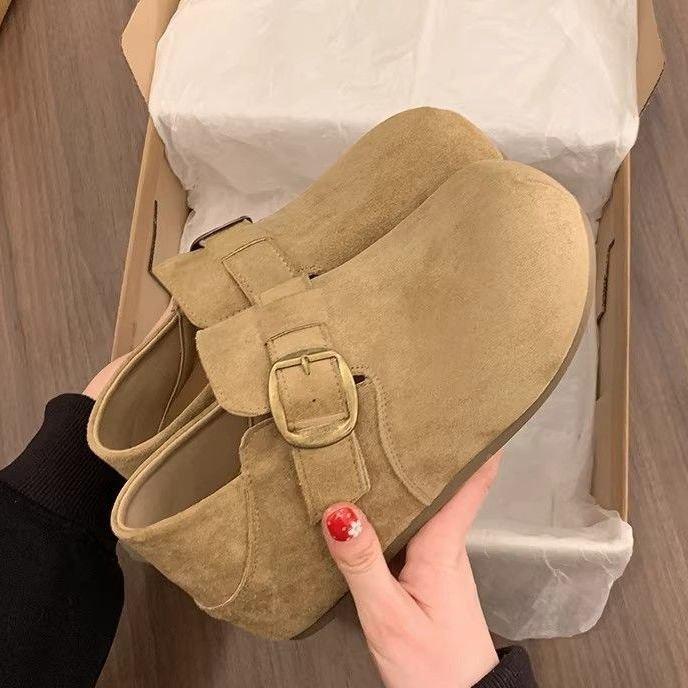 Два ношеных толстоподошвенных увеличивающих рост Birkenstocks для женских новых весенних повседневных туфель 2026