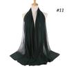 Muslim Hijab Women Lady Plain Bubble Chiffon Scarf Hijab Wrap Shawls Headband