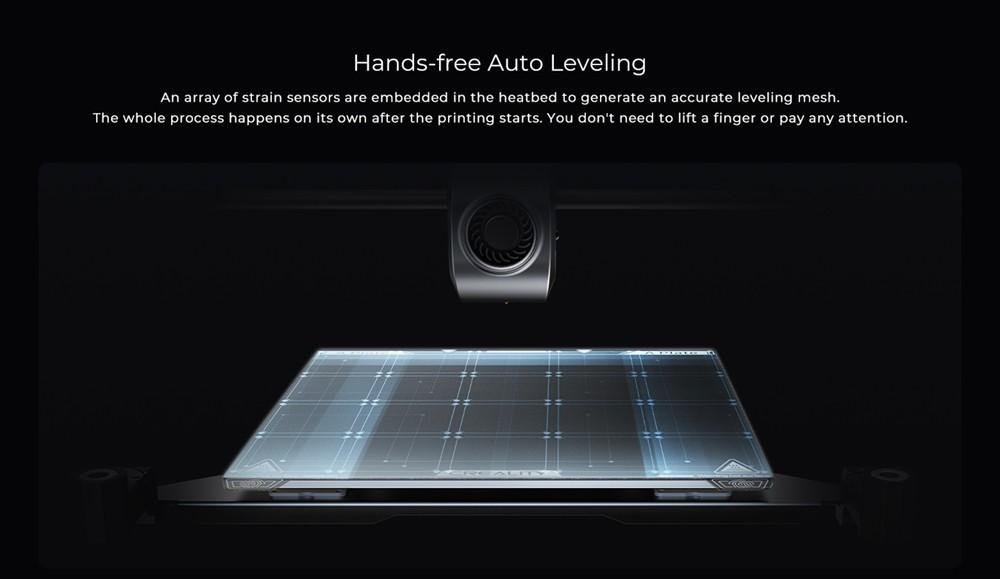 3D-принтер Creality K1, автоматическое выравнивание, максимальный расход 32 мм³/с, максимальная скорость 600 мм/с, ускорение 20000 мм/с², цельная рама