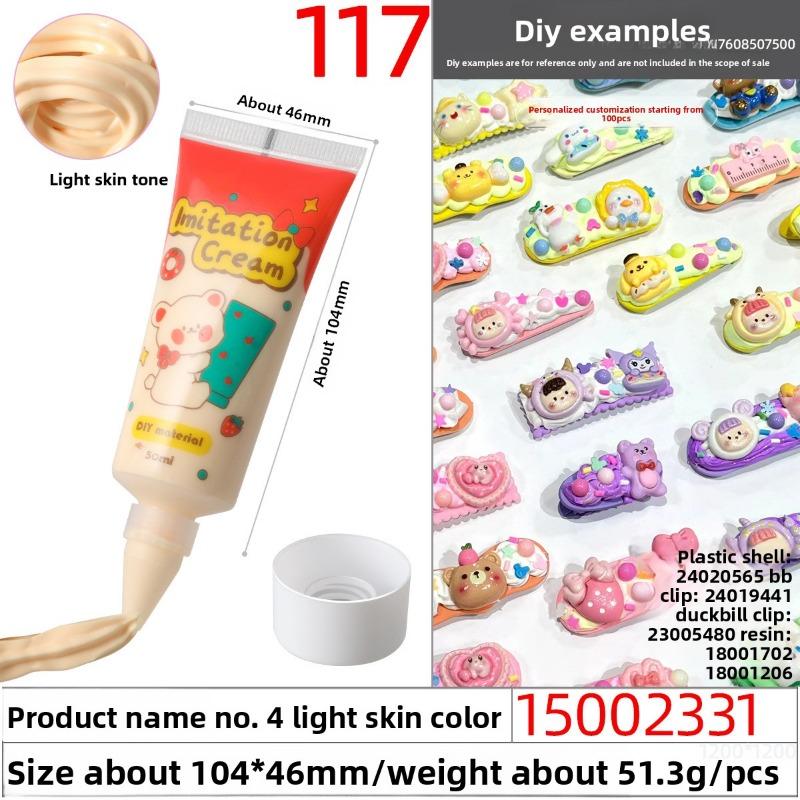 50g Eco-friendly and Easy-to-squeeze Simulated Cream Glue, Handcrafted Cream Glue Oil Glue