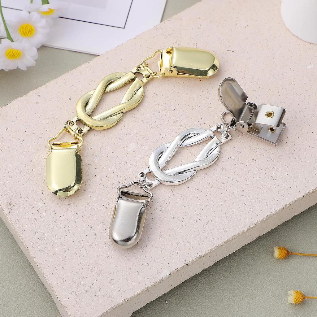 Retro Sweater Pin Temperament Cardigan Scarf Button Women's Shawl Collar Clip Anti-exposure Brooch