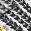 Black Butterfly Handmade Staple Sequins Barcode Cloth Sticker Clothing Lolita Skirt Hair Accessories Lace Accessories