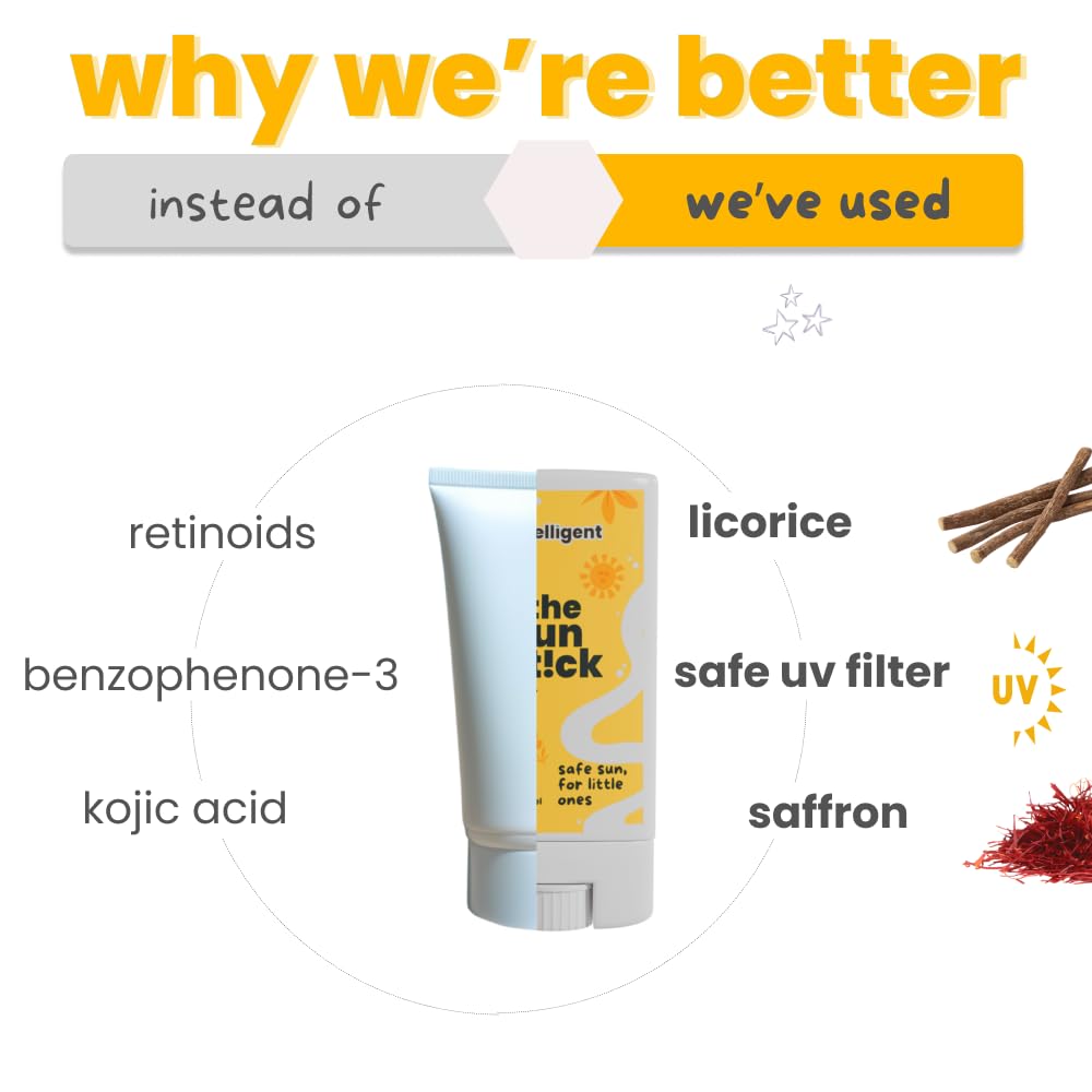 Солнцезащитный стик Tuco® Kids с SPF 50| UVA/UVB PA++++ | Широкий спектр | Возраст 2-5, 5-10, 10-15 | 14 г-Упаковка из 2 |