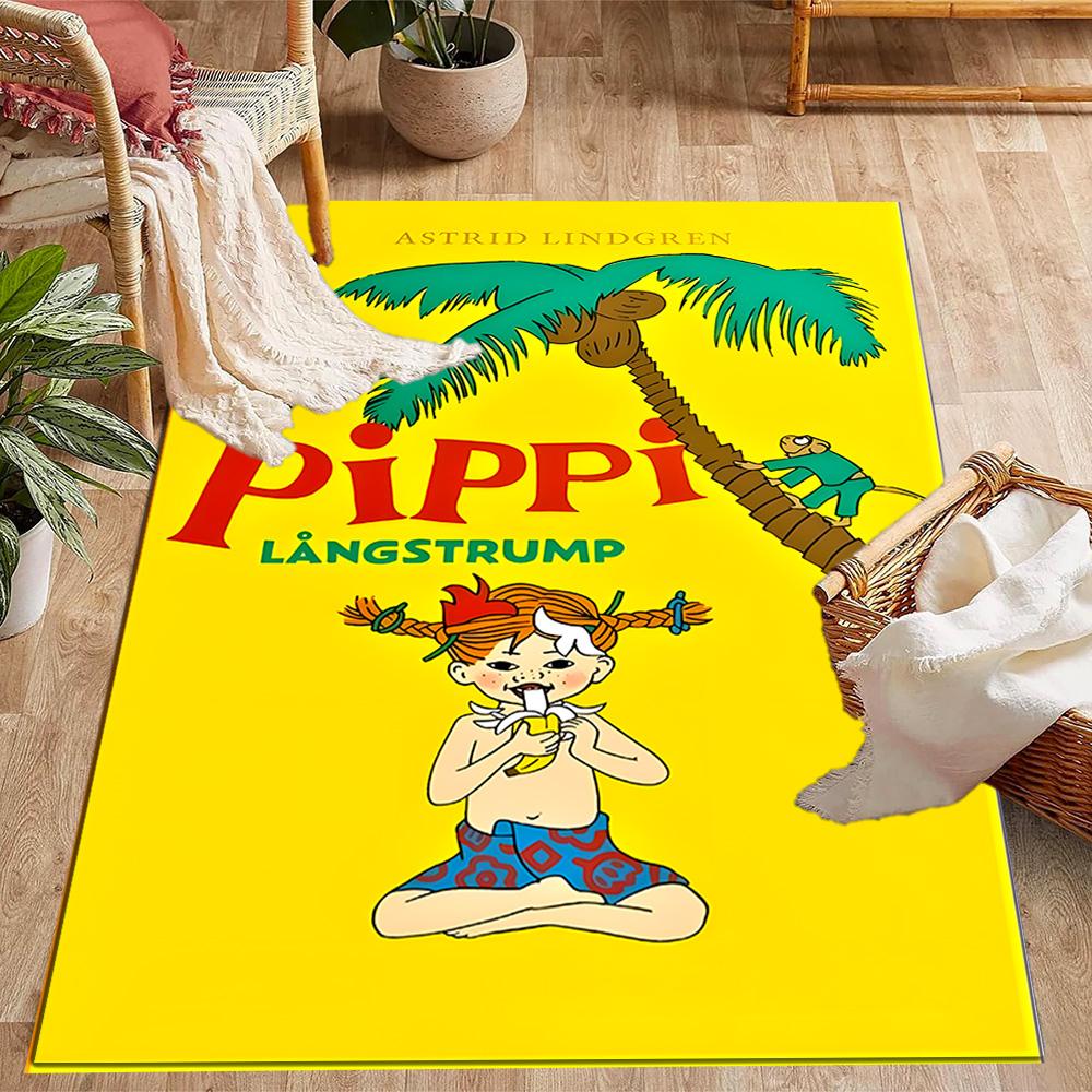 Girl Near House. Floor Rug Office Rug Perfect for Living Rooms Dining Room Bedrooms Study room Antislip Carpet Decorate Offices