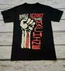 Rage Against The Machine Band Hand Up T shirt Unisex T shirt Men's T shirt Black Casual Crew Neck Cotton Tee Men Women Summer
