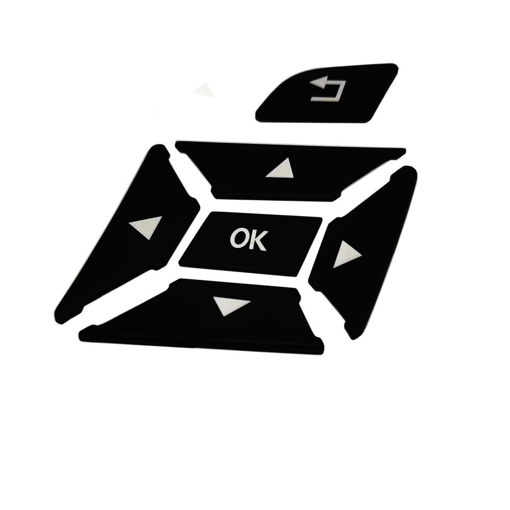 Черная кнопка переключения рулевого колеса, накладка, наклейка для Mercedes Benz ABCE Ml Gl Cla Gla Glk Sl Class W176 W212