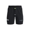 Printed Letter Casual Knit Shorts Men Shorts Black 1370424-001