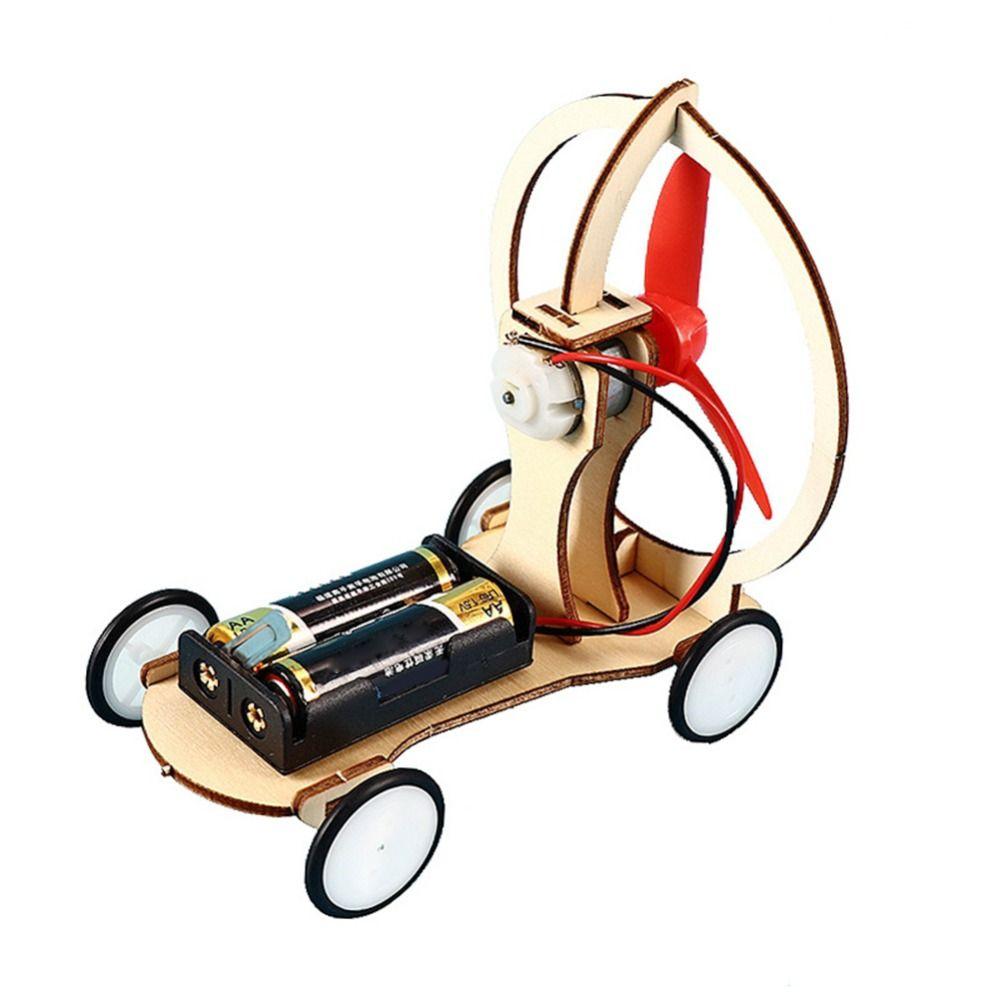 DIY Kits STEM Electric Wind Car Scientific Science Experiment Toy Premium Wind Power Car Kids