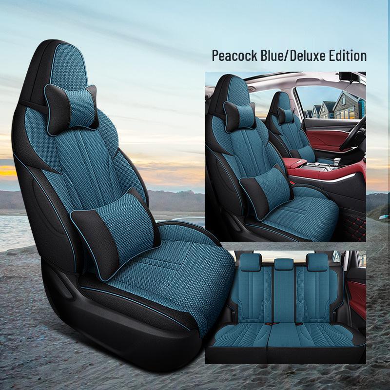 Всесезонный льняной чехол на сиденье для пятиместного автомобиля Changan CS55PLUS
