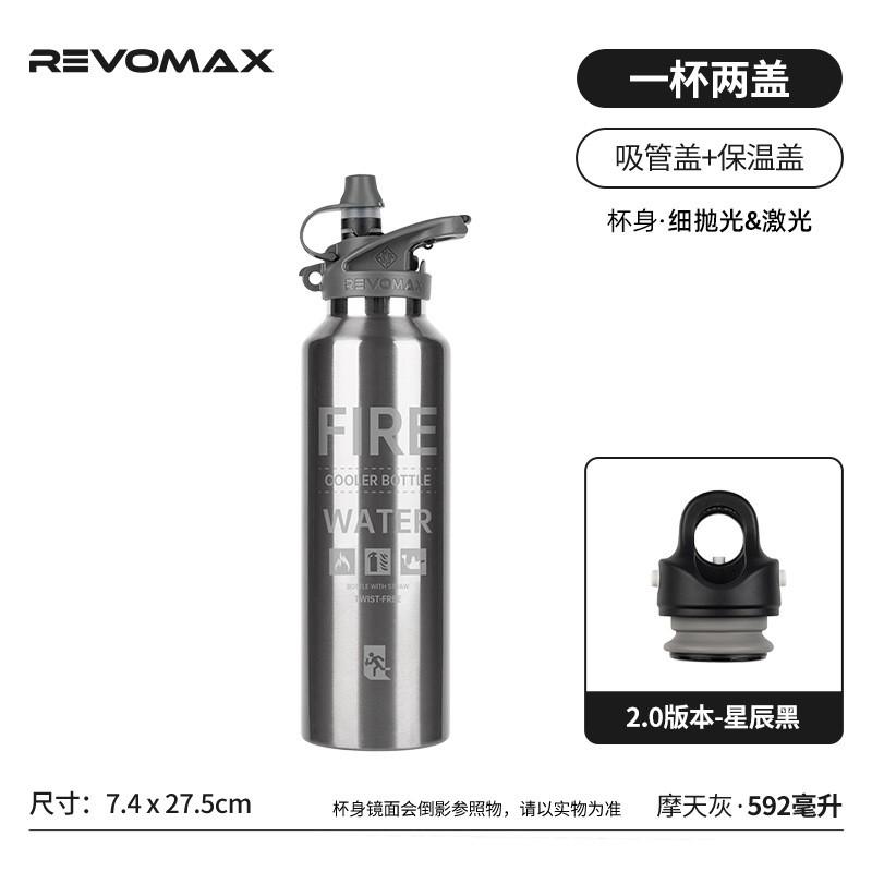 REVOMAX Leakproof Straw Tumbler 316 Stainless Steel Insulated Water Bottle Outdoor Sports Travel Gym