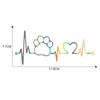 Cute Car Stickers Funnny Heartbeat Cat Paw Print Dog Paw Print Creative Footprint Stickers Panda Stickers