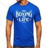 Футболка мужская винтажная с принтом No Boxing No Life Gym, спортивная, 100% хлопок, классические футболки для мужчин и женщин, спортивная одежда, топы