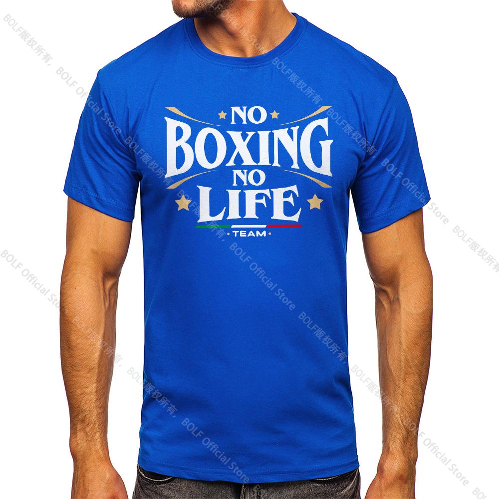 Футболка мужская винтажная с принтом No Boxing No Life Gym, спортивная, 100% хлопок, классические футболки для мужчин и женщин, спортивная одежда, топы