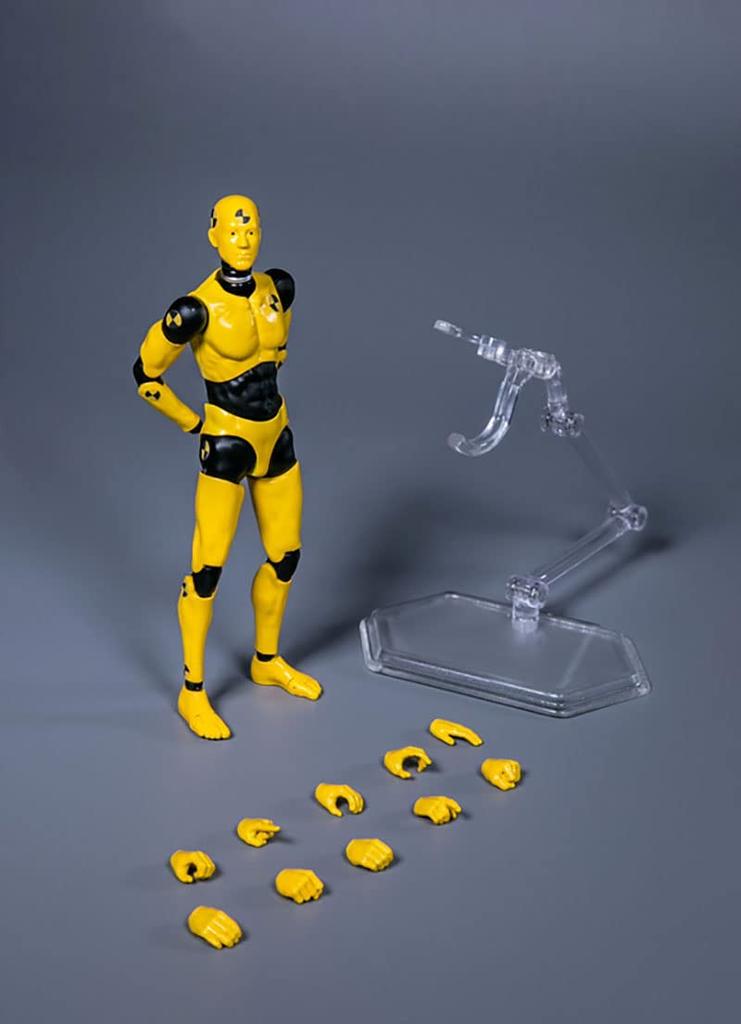Scale Male Test Man Crash Test Dummy Action Male Figure Doll Test Dummy Action Figure Body Doll Collection 1/12 Figure, 6-Inch Toy,