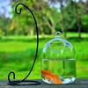 Handmade Transparent Glass Hanging Fish Vase Ornament