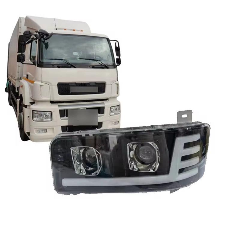 Светодиодные фары KAMAZ/MAZ с двойной линзой и электронными указателями поворота