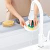 Silicone Sink Splash Guard Vegetable Washing Water Splash Protector Non-slip Reusable Kitchen Sink Countertop Edge Anti-Splash Shield Board