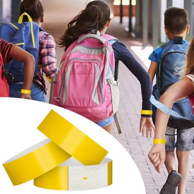 100 шт. синтетические бумажные браслеты одноразовые водонепроницаемые ремешки на запястье браслеты для мероприятий сменные браслеты набор идентификация для развлечений