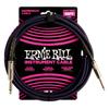 Genuine Ernie Ball 6393 Braided Instrument Cable, 10 Feet, 3.05m, PurpleBlack