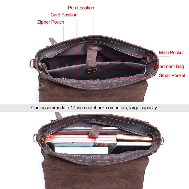 Винтажный мужской портфель из кожи Mad Horse, большая вместительная компьютерная сумка, деловая сумка из натуральной кожи для мужчин