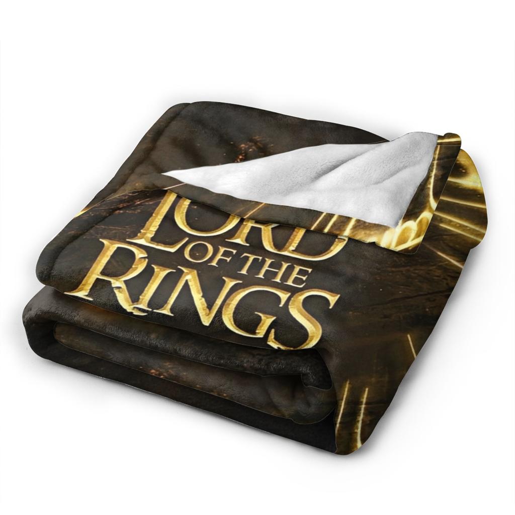 L-Lords Of The R-Rings Blanket Airplane Travel Flannel Throw Blanket For Bedroom Super Warm Design Quality Bedspread Gift Idea