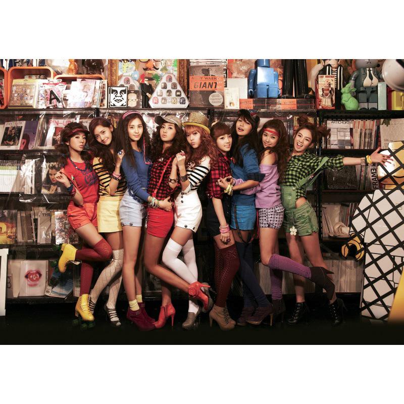 Постер моды корейской группы Girls' Generation: Декоративное настенное панно для интернет-кафе или общежития