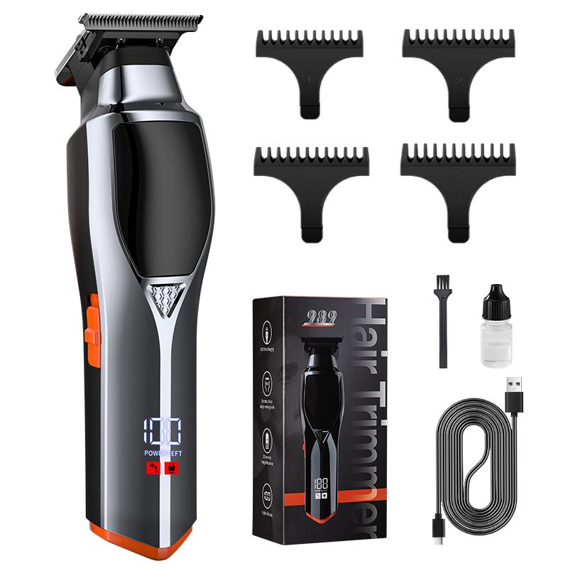 Hair Clipper 3 Knife Net Razor Set Digital Display Electric Clipper High-power Hair Clipper