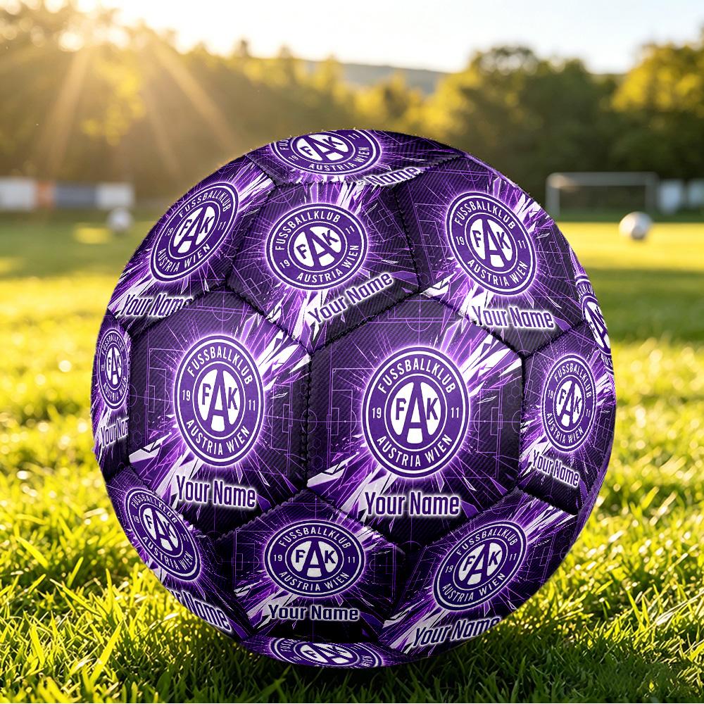Personalized Size 5 Football Austria Wien FC Pattern Outdoor Game Sports Ball Gift