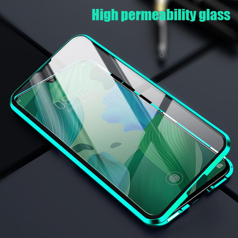 360 Full Protection Magnetic Double Sided Glass Case For Samsung S25 S24 S23 S22 S21 S20 Ultra Plus A15 A55 A14 A54 iPhone 16 15 14 13 12 11 Pro Max