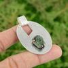 Daughters Day Deal Natural Chrysoprase Rough 925 Silver Wife Anniversary Pendant