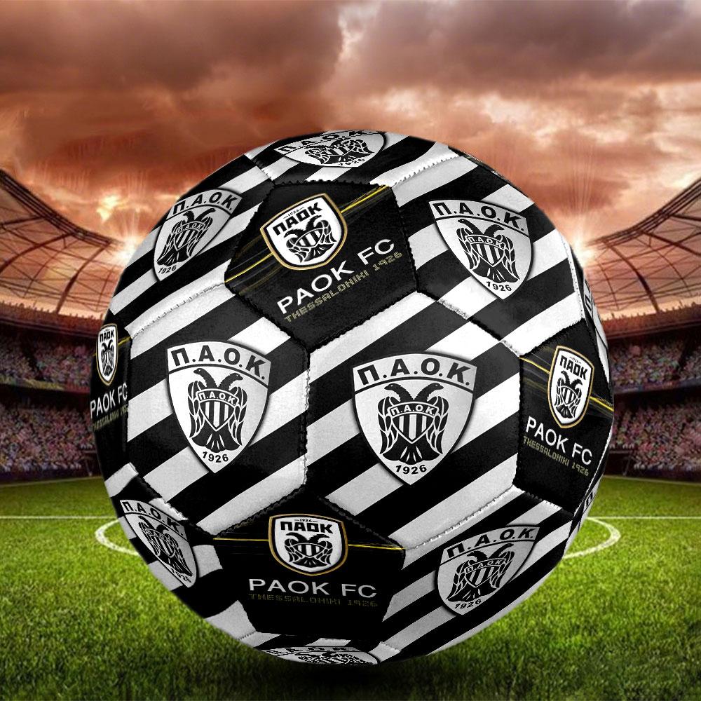 1pc PAOK FC Soccer Ball Size 5 Indoor Soccer Ball Fashion Colorful Backyard Game - Great For Sports Fans Gift HE90