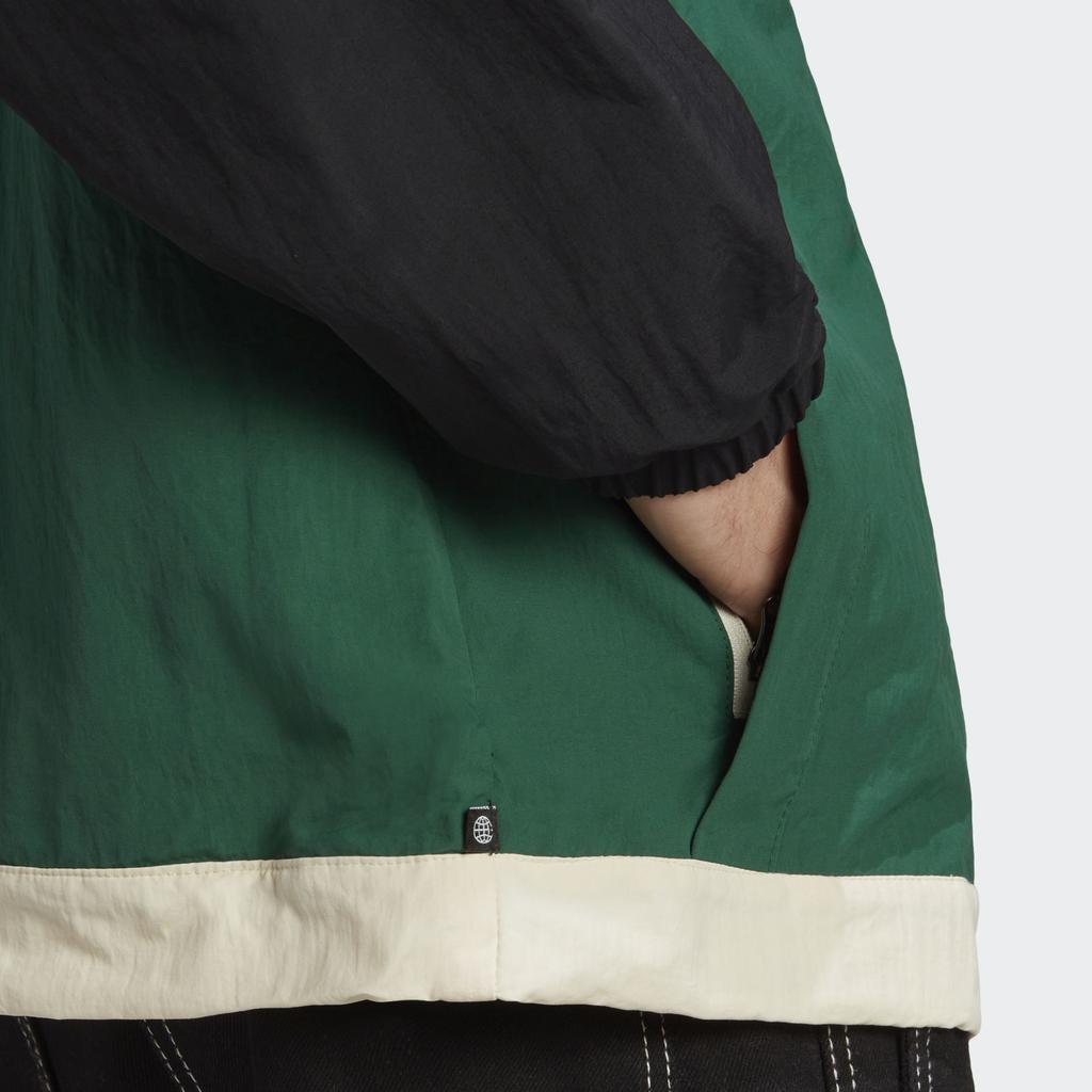 Adidas Originals Adventure Windbreaker Long Sleeve Hooded Sports Jacket Men Jackets Dark-Green IC5640